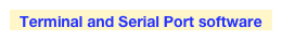 Terminal and Serial Port software